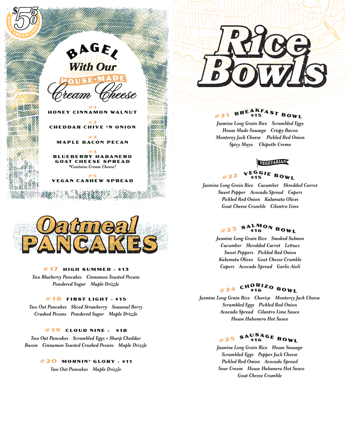 Current Menu – The Pastimes
