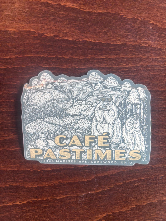 Cafe Pastimes Sticker